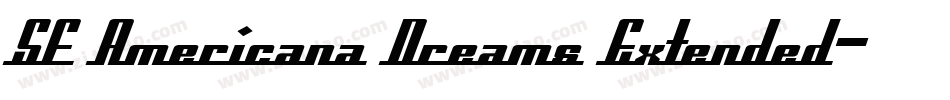 SF Americana Dreams Extended字体转换